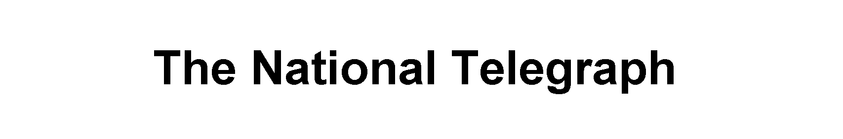 Banner for The National Telegraph